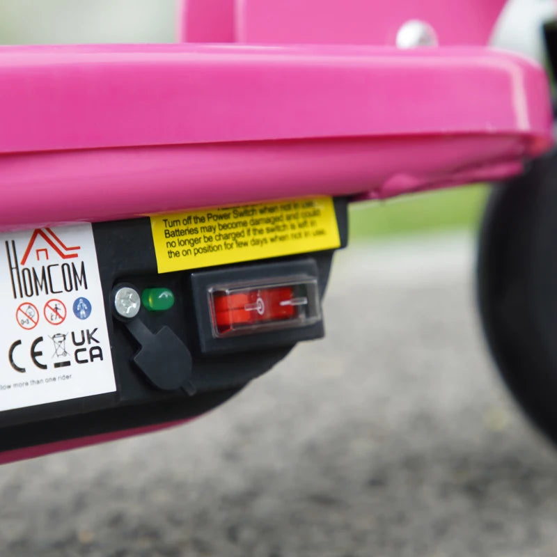 Foldable Electric Kids Scooter for Ages 7-14 Years in Pink