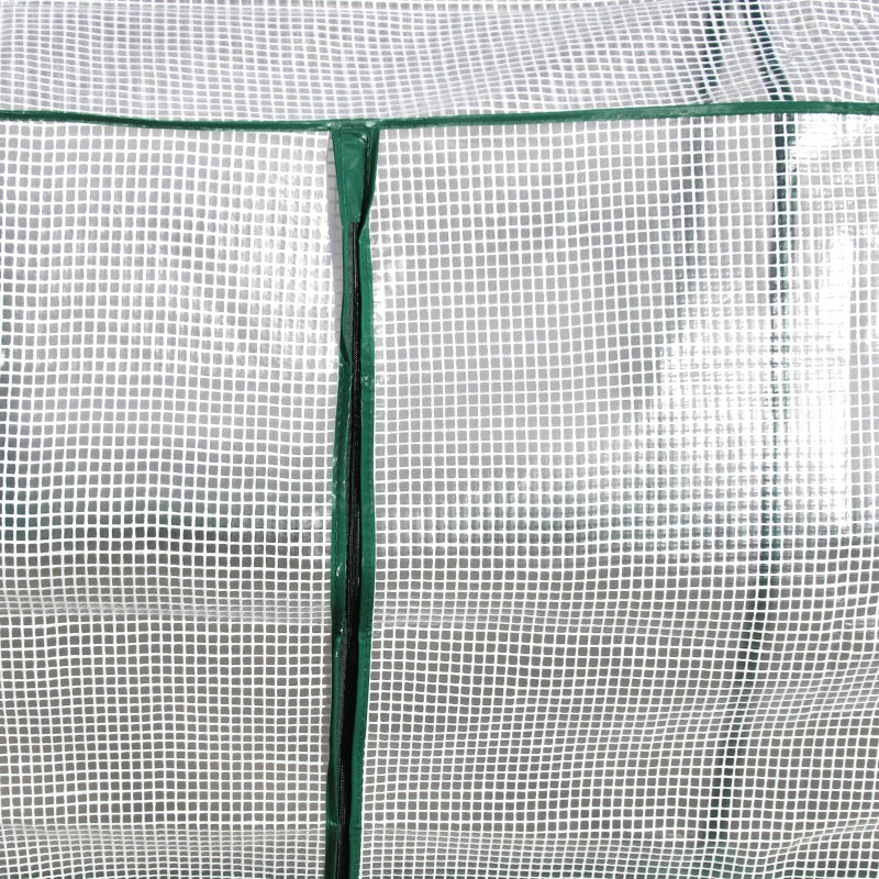 Portable White Mini Greenhouse for Plants - 120 x 45 x 70cm
