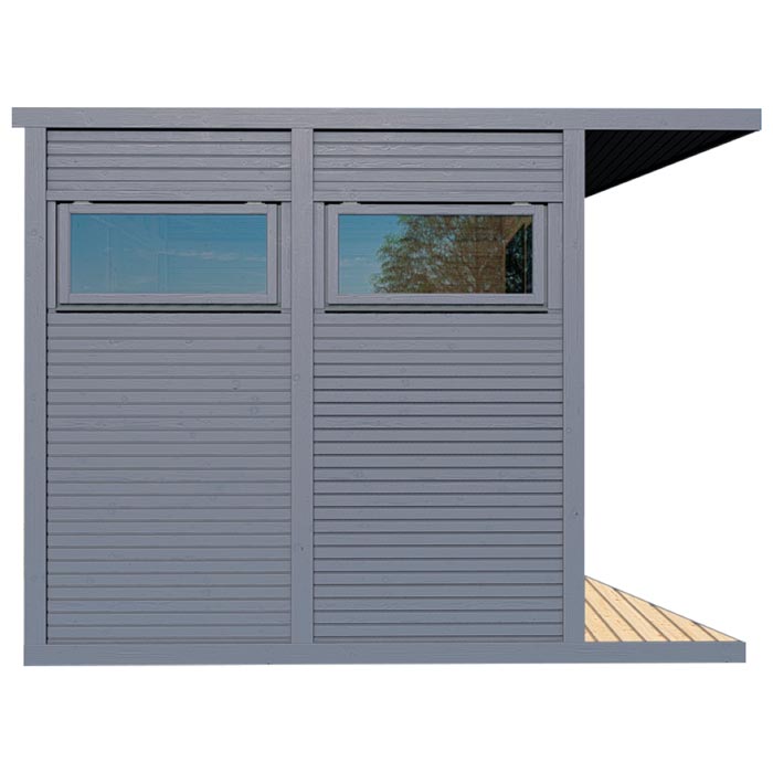 Anthracite Garden Office With Windows & Lockable Door