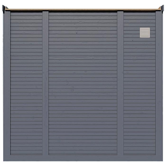 Anthracite Garden Office With Windows & Lockable Door