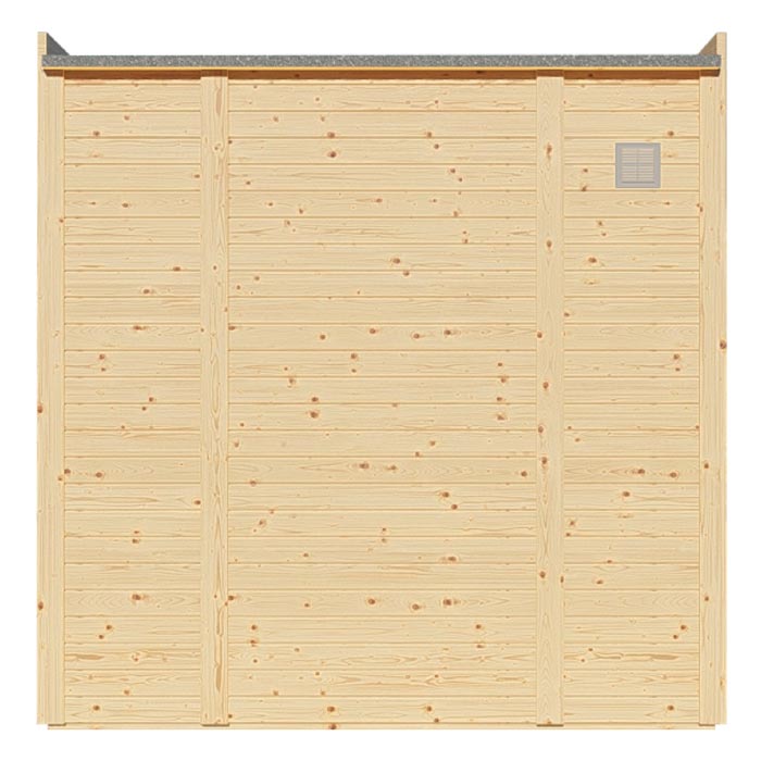 Square Wooden Garden Office With Doors & Windows