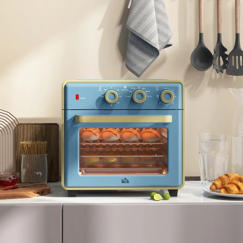 20L 90-230 Mini Electric Oven - Compact Blue Kitchen Appliance for Baking, Toasting & Cooking - Energy Efficient & Stylish