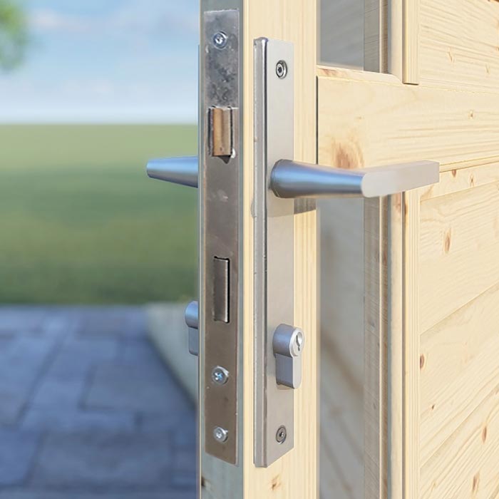 Pentus 2 Garden Office - Natural Finish