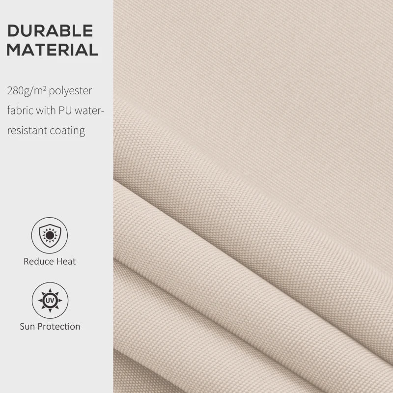 Beige 3.5m x 2.5m Manual Awning Canopy