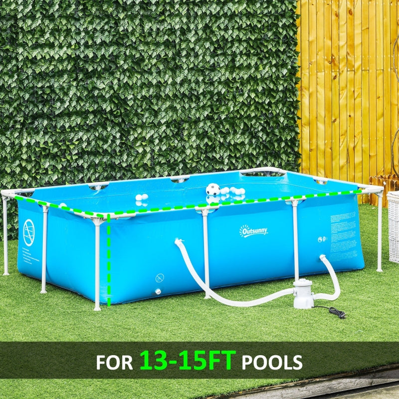 Cartridge Filter Pump for 13'-15' Above Ground Pools, 800GPH (3028 LPH) Swimming Pool Filter Pump