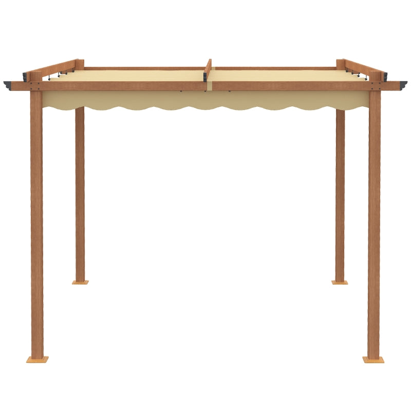 3m x 3m Gazebo - Wood Effect Frame