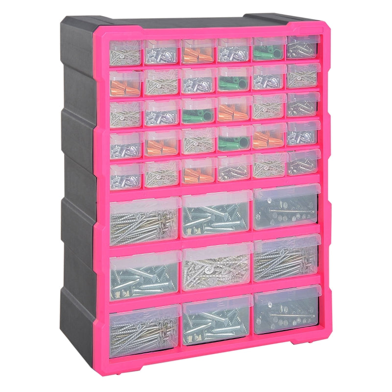Efficient Wall-Mounted Tool Storage with 39 Drawers