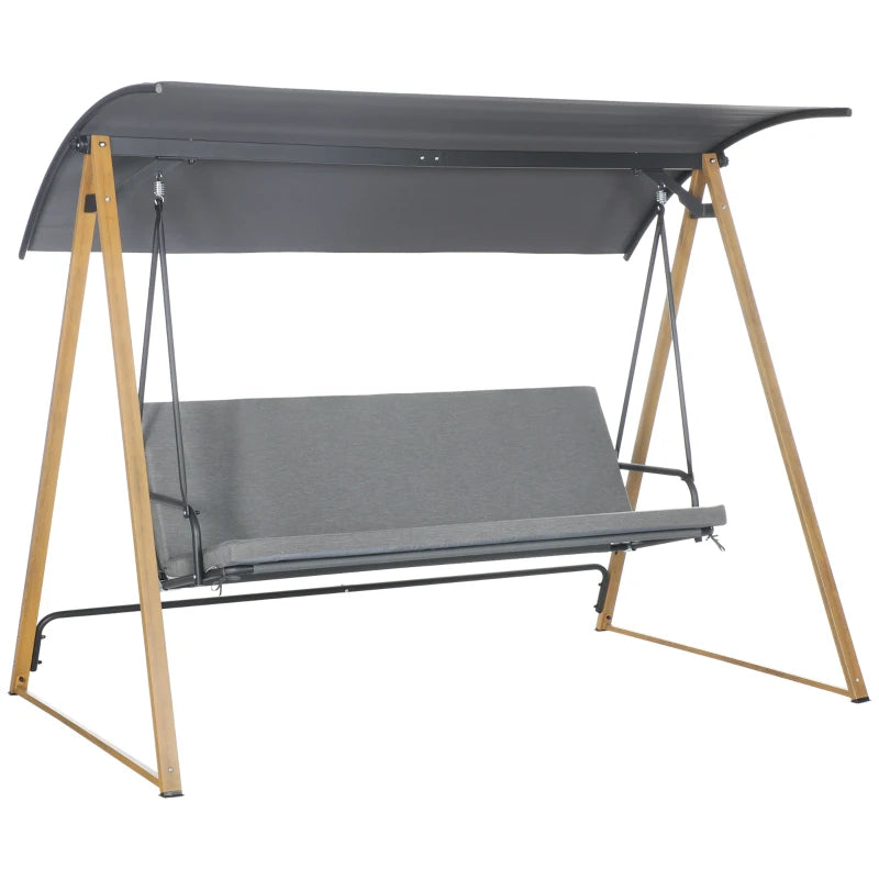 Light Grey Garden Swing Bench