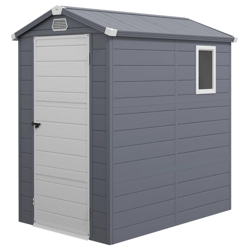 Polypropylene  4ft x 6ft Garden Shed with Foundation Kit