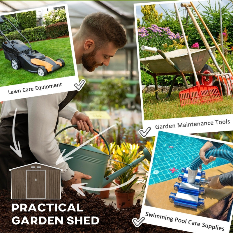 9ft x 6ft Storage Tool House with Vents