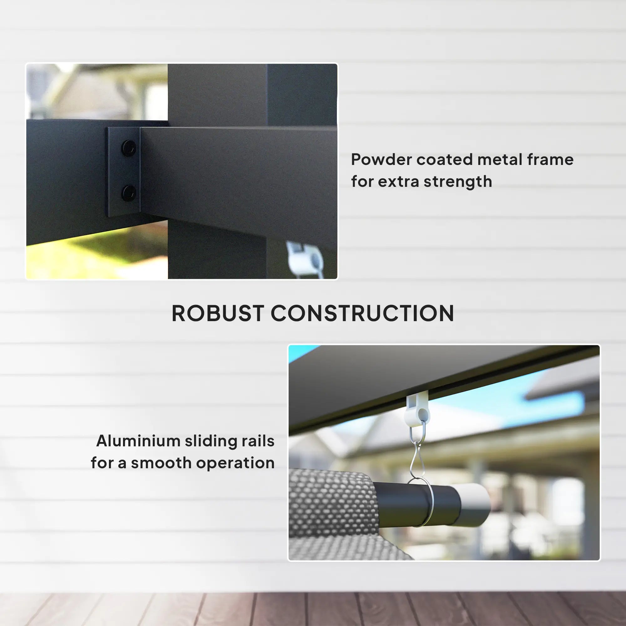 3m x 4m Metal Pergola with Retractable Roof and Roller Shade, Wall-Mounted or Free Standing Garden Gazebo Canopy - UPF30+