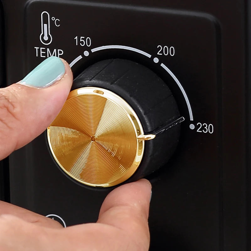 16L Mini Countertop Oven - 1400W Powerful Cooking, Compact Design, Black Finish - Perfect for Small Spaces & Quick Meals