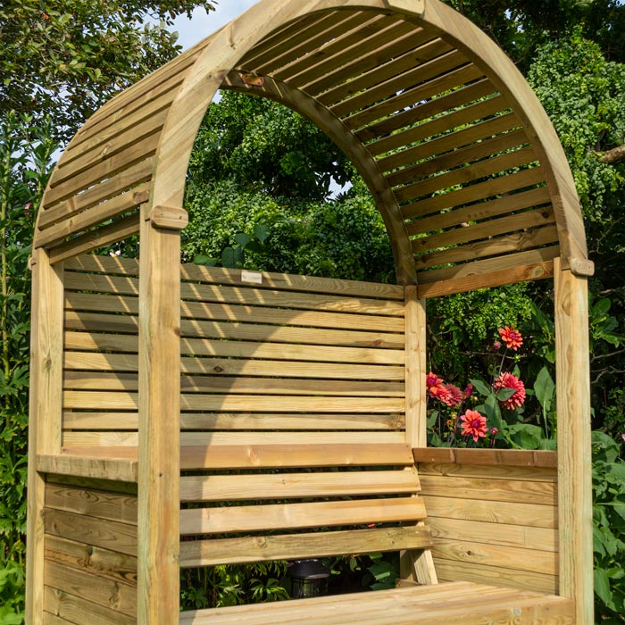 Italian Style Wooden Garden Arbour