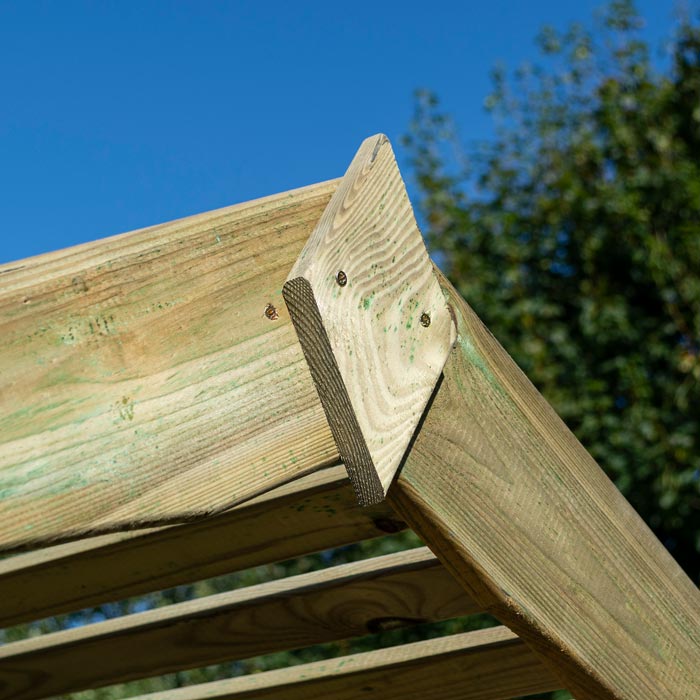 Wooden Garden Arbour With Storage Seat