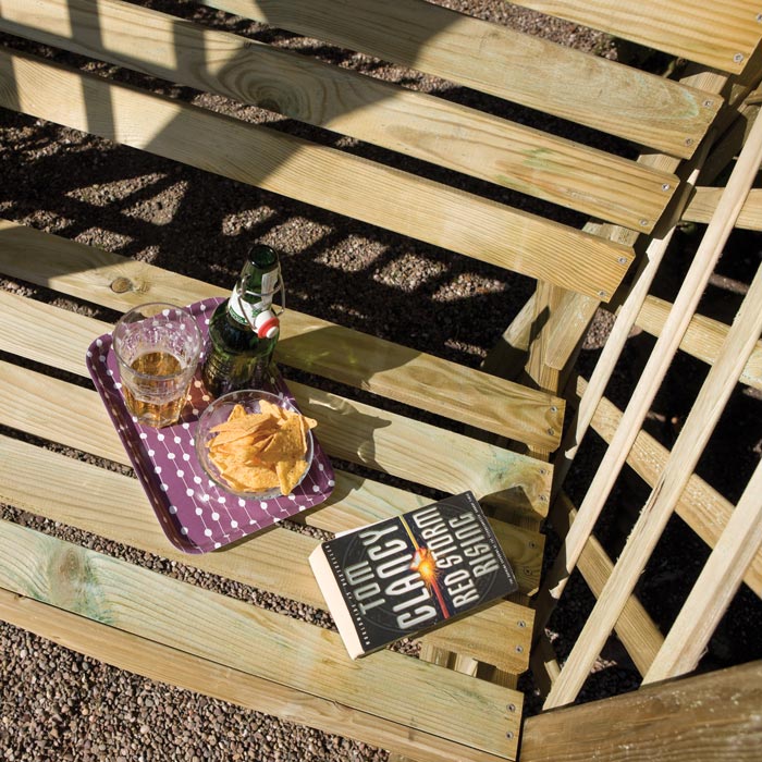 Wooden Rounded Garden Arbour