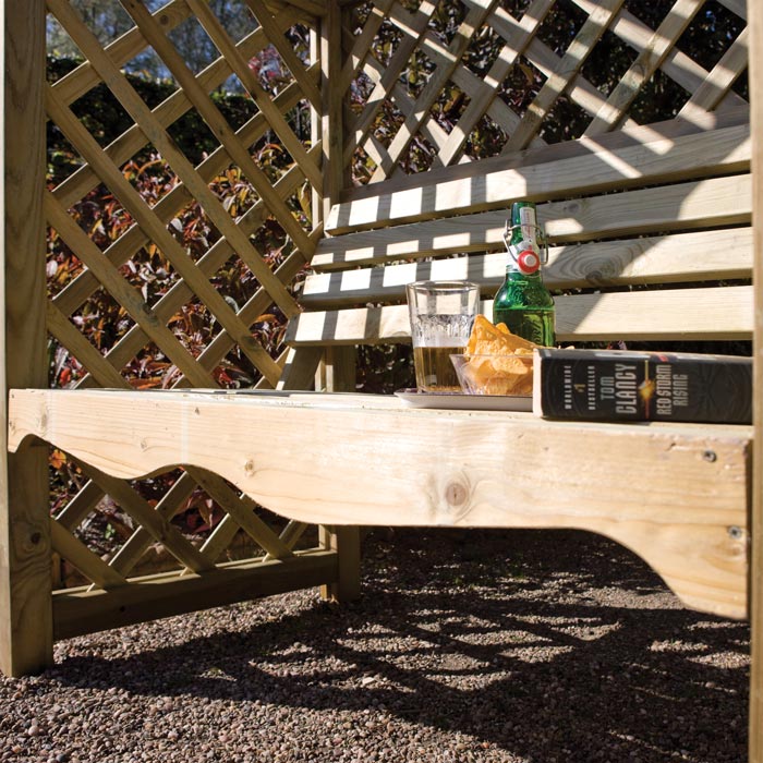 Wooden Rounded Garden Arbour