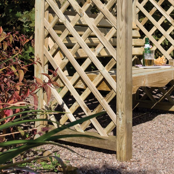 Wooden Rounded Garden Arbour