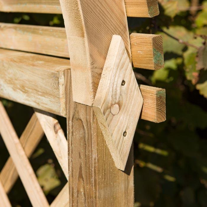 Wooden Rounded Garden Arbour
