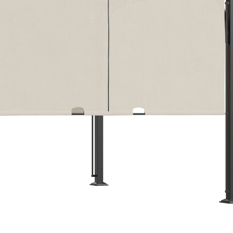 3m x 3m Outdoor Retractable Pergola - Beige