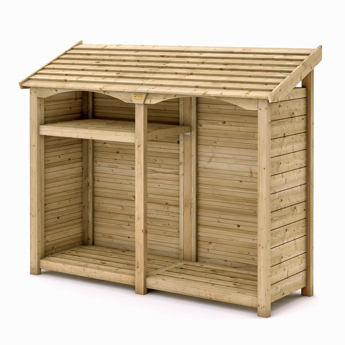 Wooden Heritage Double Log Store