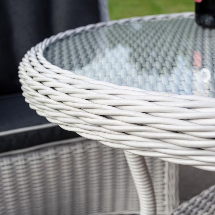 3 Piece Grey Bistro Set - Outdoor Furniture