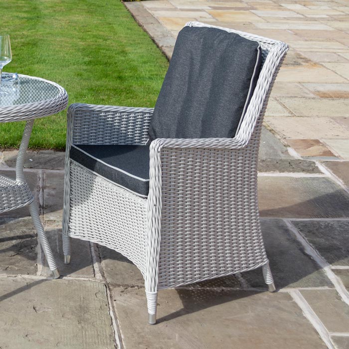 3 Piece Grey Bistro Set - Outdoor Furniture
