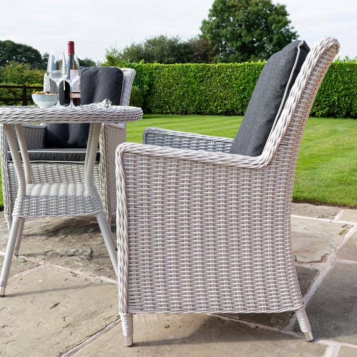3 Piece Grey Bistro Set - Outdoor Furniture