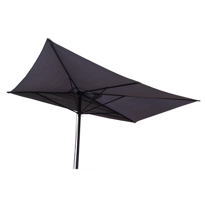Grey Half Parasol - 2380 x 2480 x 1480mm