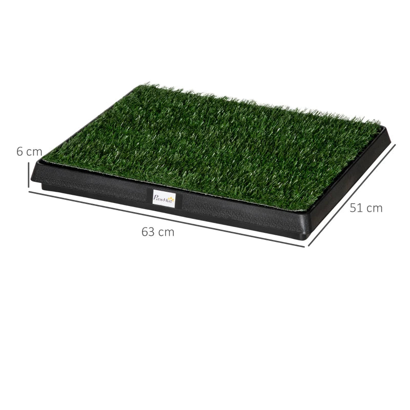 Indoor Pet Dog Toilet Mat - Potty Training Grass Restroom with Tray & Loo Pad for Easy Cleanup