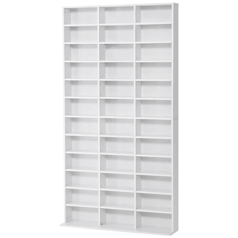 33 Adjustable Compartment Storage Unit - Versatile White Organizer for Home, Office, and Craft Supplies - Space-Saving Design