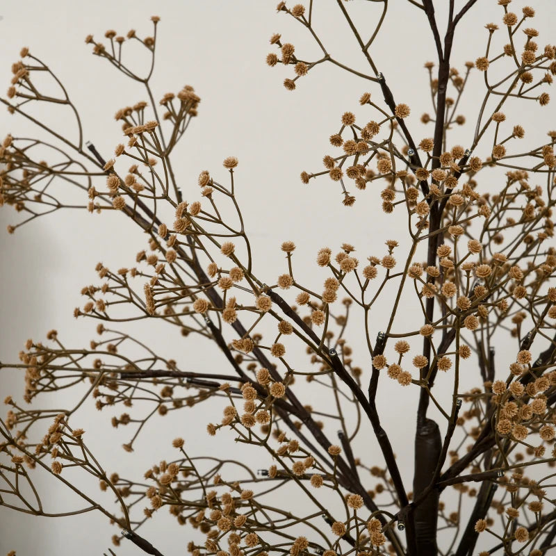 6ft Artificial Gypsophila Blossom Tree with 96 Warm White LED Lights - Perfect for Weddings, Parties, Indoor & Outdoor Decor