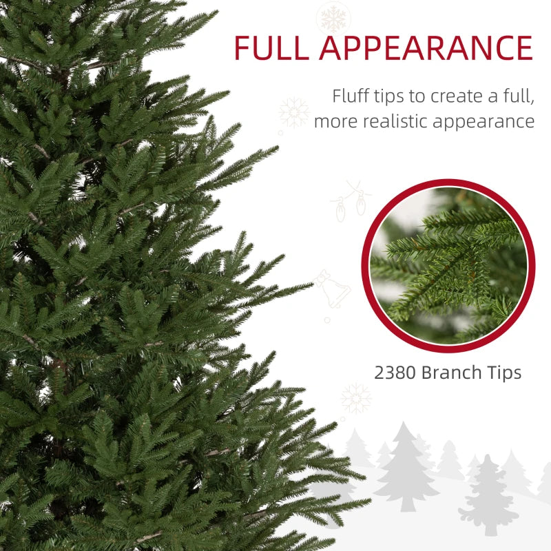 5ft Bushy & Bare Green Artificial Christmas Tree - Lush Holiday Decor for Home & Office, Easy Setup, Realistic Look