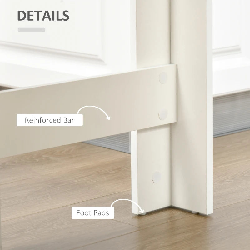 Natural Bar Table with 4-Tier Storage Shelf - Ideal Dining Table for Kitchen, Breakfast Bar, Living Room