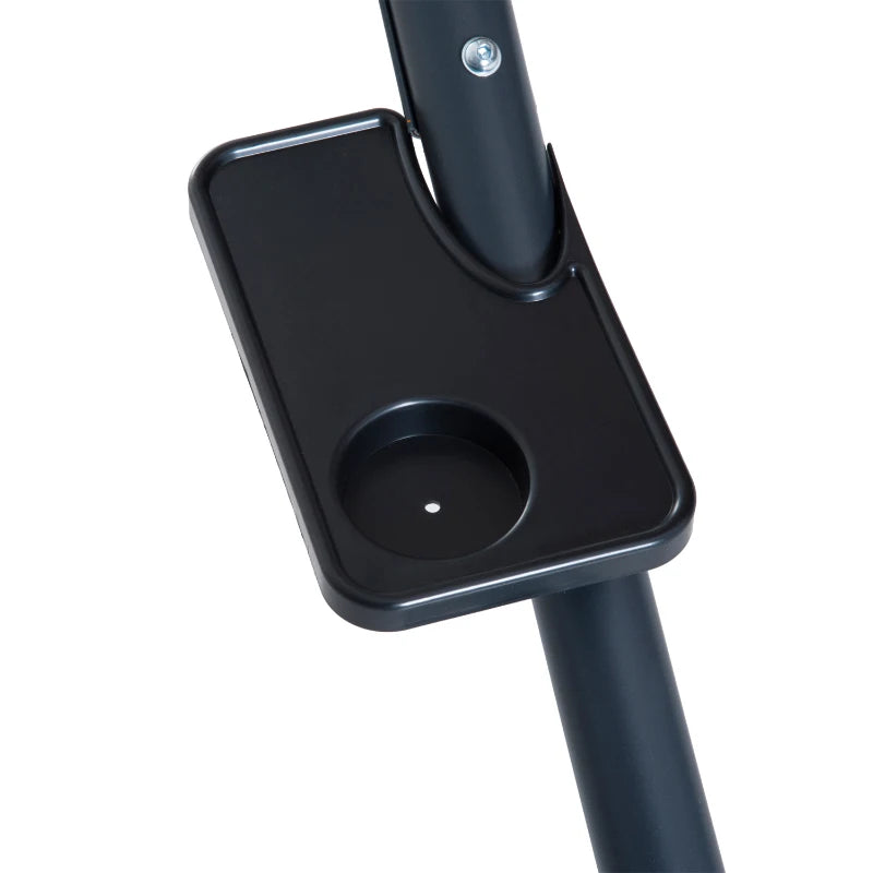 Beige Garden Swing Chair Set with Canopy and Cushions