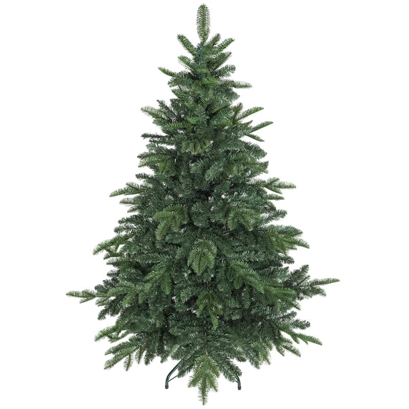 5ft Realistic Green Artificial Christmas Tree - Easy Assembly, Lifelike Branches for Holiday Decor
