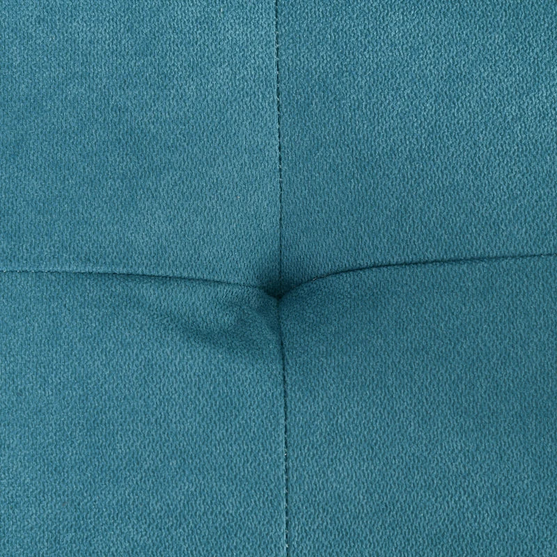 Convertible Loveseat Sofa Bed with Cushions and Side Pockets for Living Room, Stylish Blue Design