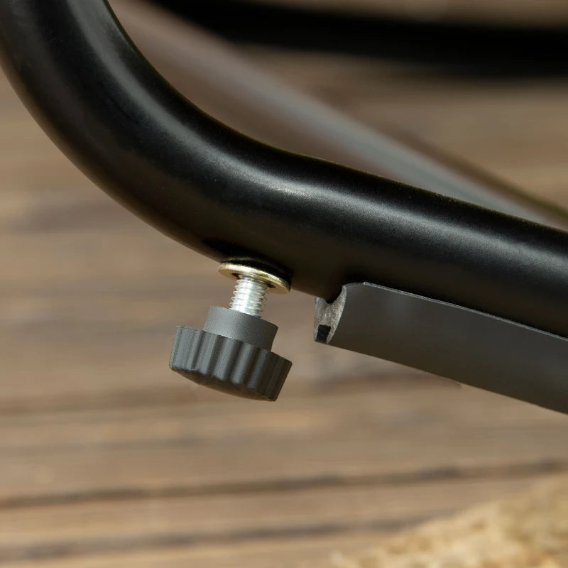 Natural Rattan Rocking Chair with Thick Cushion - Outdoor Patio Furniture