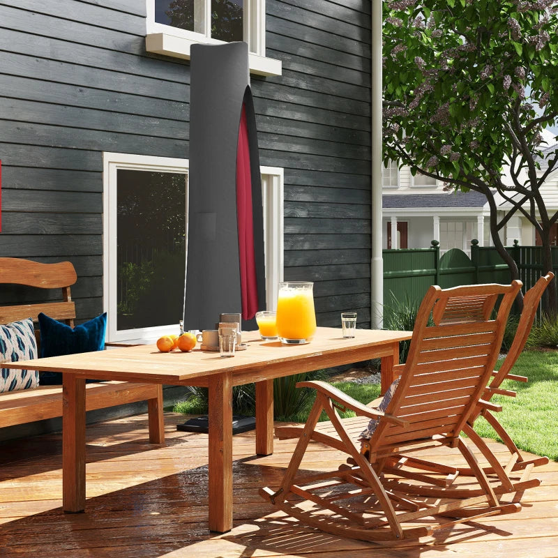 Grey Parasol Umbrella Cover - Waterproof, UV Protection, Fits Most Garden Umbrellas