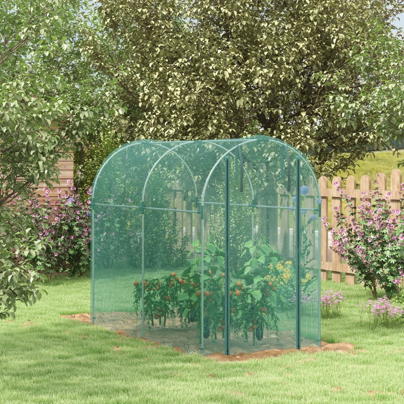 240x120cm Mini Polytunnel Greenhouse for Home Gardening