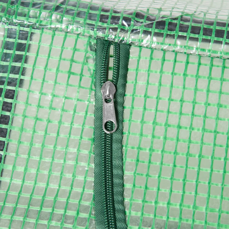 Green Outdoor Plant Grow House with Observation Windows, 180 x 60 x 60 cm