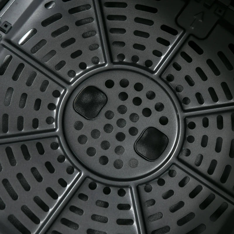 6.5L Air Fryer with Single Basket, Adjustable 80-200°C, Stylish Black and Gold Design - Healthy Cooking Made Easy