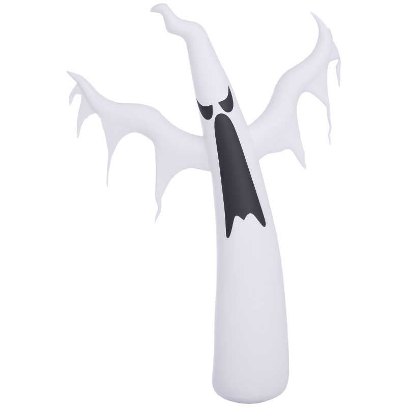 6FT Inflatable Halloween Ghost Decoration - Scary Floating Yard Lawn Decor for Outdoor Parties - 1.8m LED Lighted