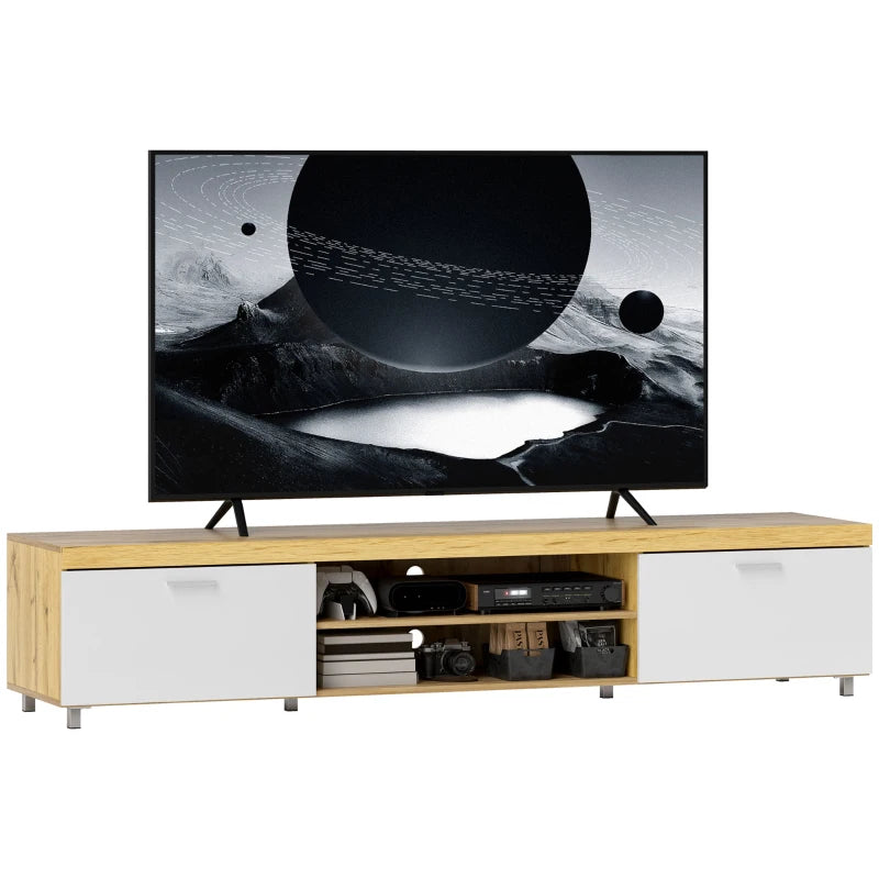 Modern TV Unit Cabinet Entertainment Center for TVs up to 90 Inches with Storage Shelf for Living Room and Bedroom
