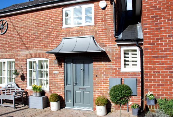 Quartz Zinc Belgravia Canopy (1500mm x 610mm)