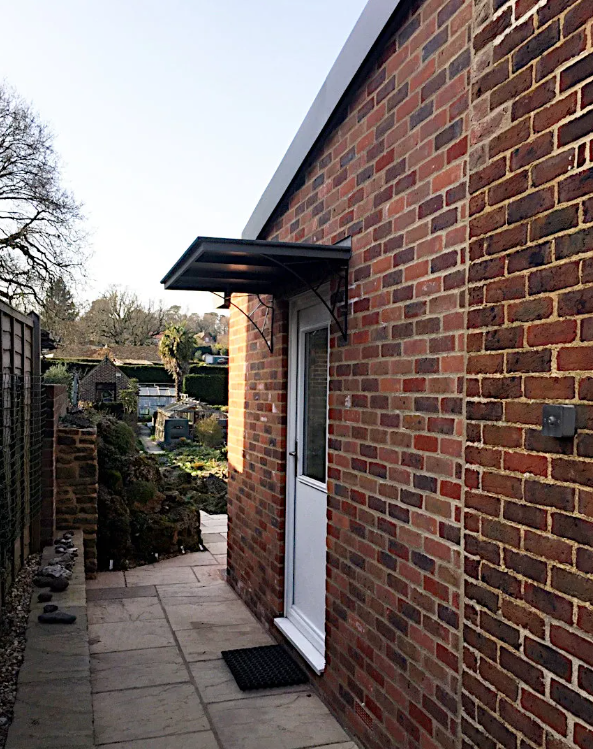 Gloucestershire Grey Quartz Zinc Canopy (2000mm x 750mm)