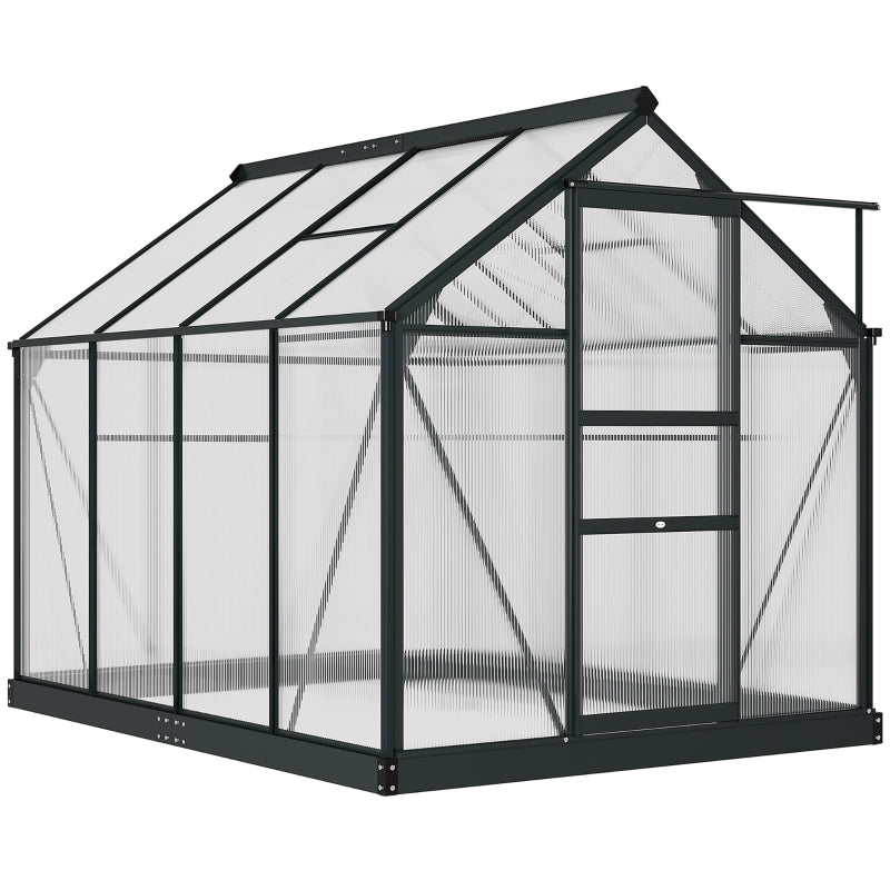 Polycarbonate Greenhouse With Aluminium Frame - All Sizes