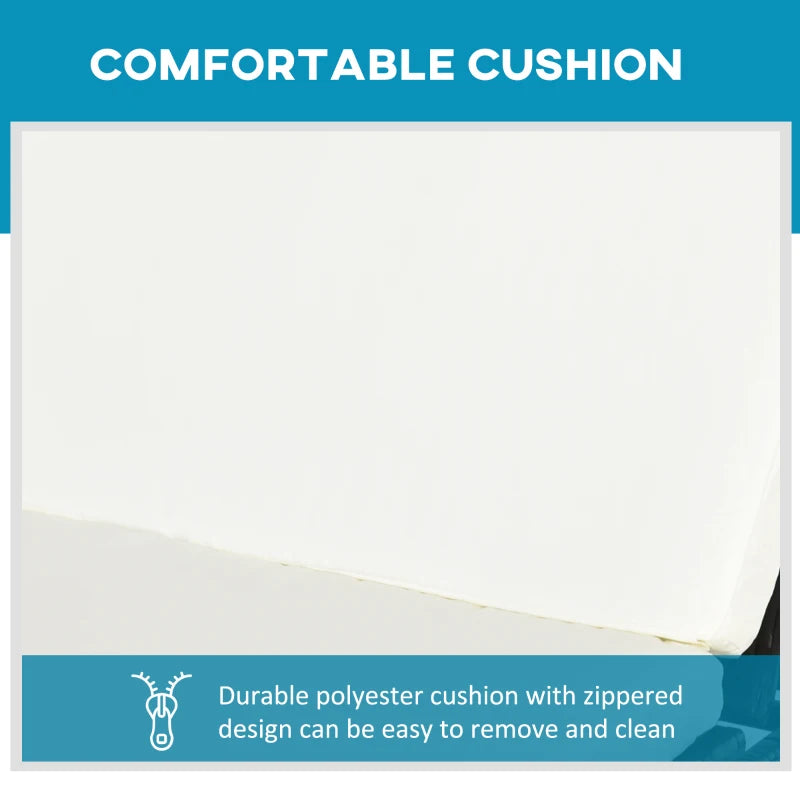 Brown Rattan Sun Lounger Set with Cushions - Outdoor Garden Furniture