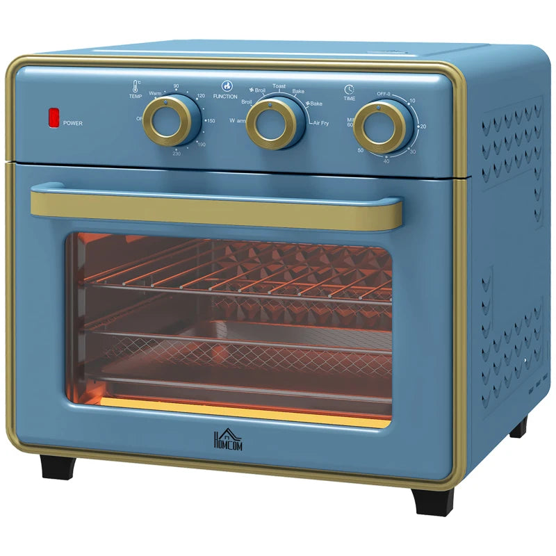 20L 90-230 Mini Electric Oven - Compact Blue Kitchen Appliance for Baking, Toasting & Cooking - Energy Efficient & Stylish