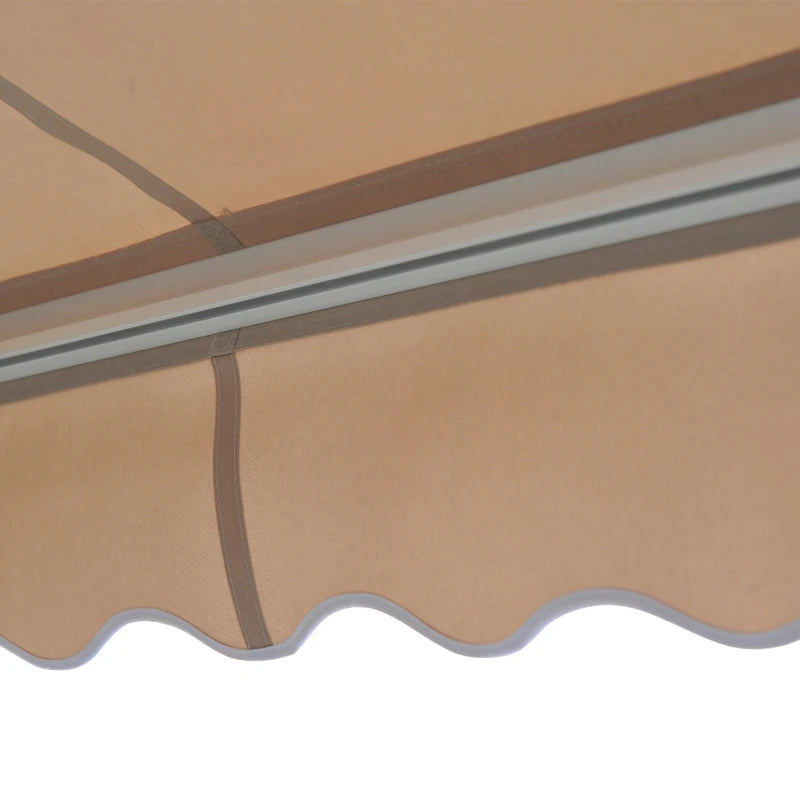Cream White 3.5m x 2.5M Retractable Electric Awning Shade