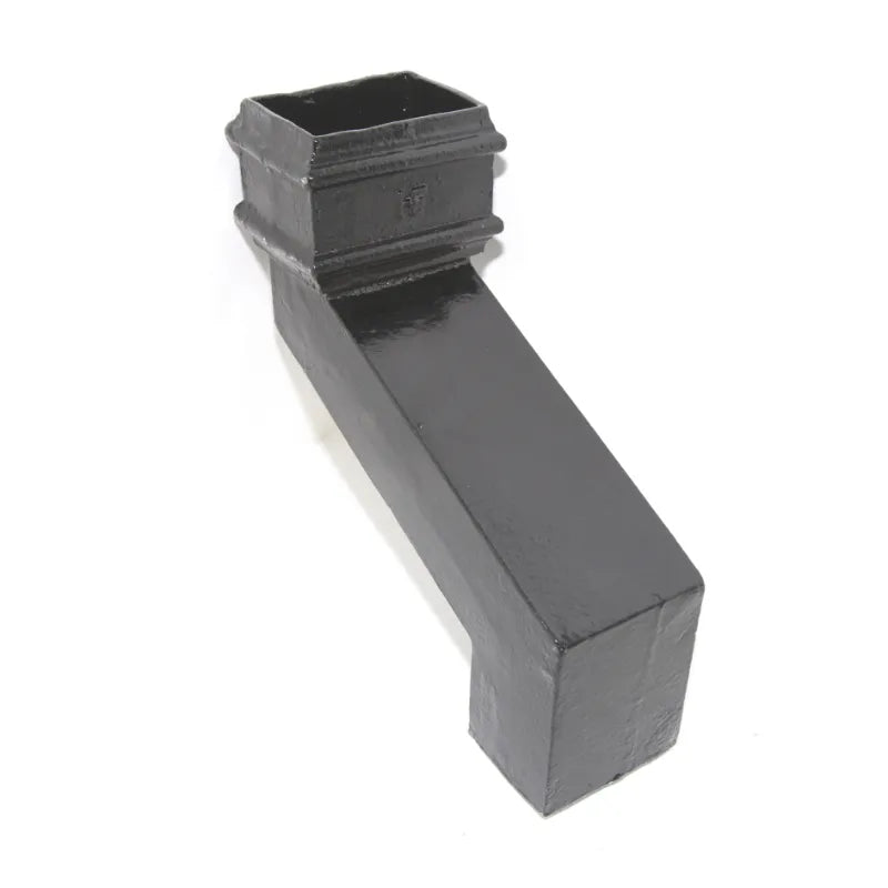 Hargreaves Cast Iron 150x100mm Rectangular Offset 230mm Projection - Painted Black
